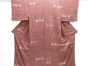 アンティーク　錦紗抽象模様着物